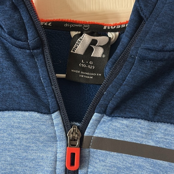 RBX Blue and Gray Zip-Up Hoodie - Picture 3 of 4